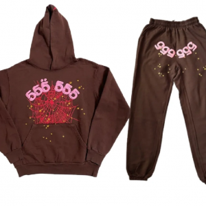 Brown Web Hoodie (Full Set)