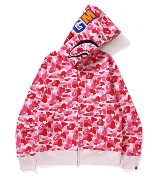 ABC Pink Camo Shark Hoodie