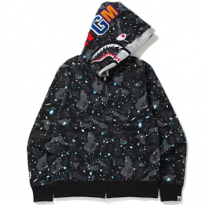 Space Camo Shark Double Hoodie
